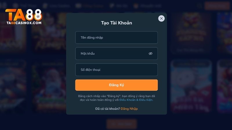 Chia sẻ cho hội viên thao tác truy cập sảnh Slots TA88 nhanh chóng