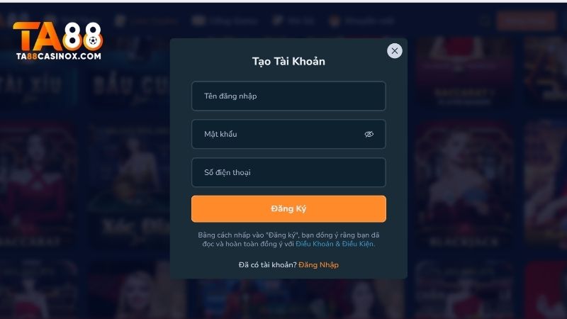 Chia sẻ cho tân binh thao tác tham gia sảnh Live Casino TA88 nhanh chóng