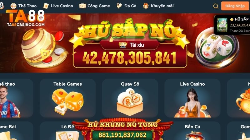 Sân chơi TA88 nhận được rất nhiều đánh giá tích cực từ người chơi