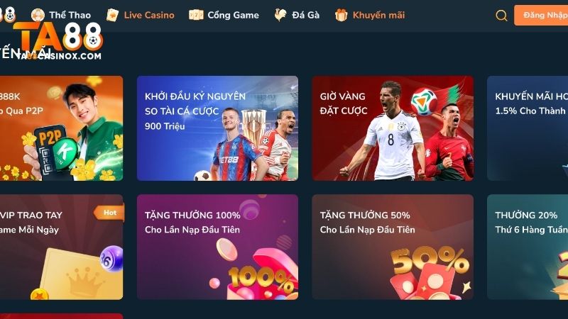 Tham gia sảnh Live Casino TA88 có cơ hội nhận vô vàn khuyến mãi hấp dẫn
